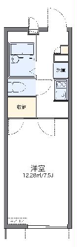 レオパレスポートデュヒロの間取り