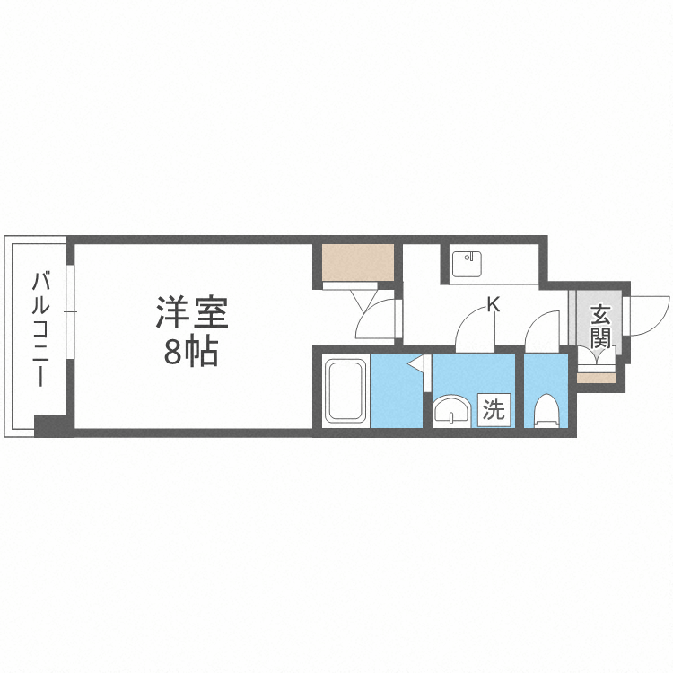 Ｓ－ＲＥＳＩＤＥＮＣＥ大橋ＦＬＵＳＳの間取り