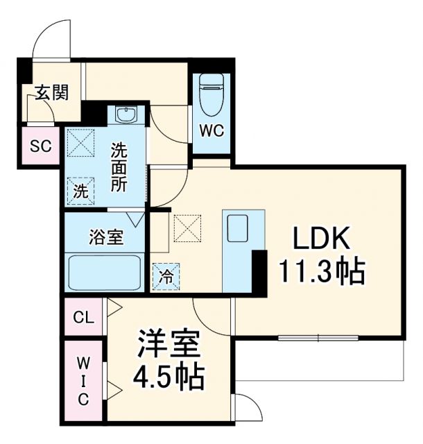 Clashist城北公園の間取り