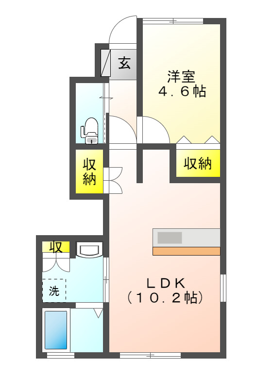 ヒラソールの間取り