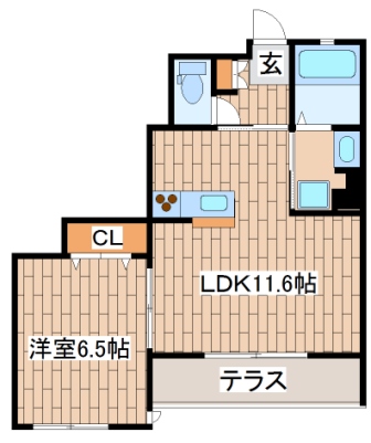 グランアルブールシャーメゾンの間取り