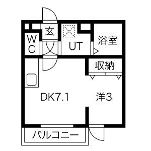 メリディアン岩沼壱番館の間取り