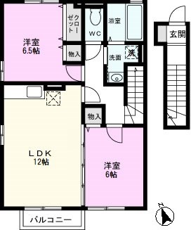 ＰＵＲＥＺＺＡ春日部の間取り