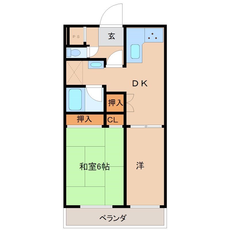 サンライフ若草の間取り