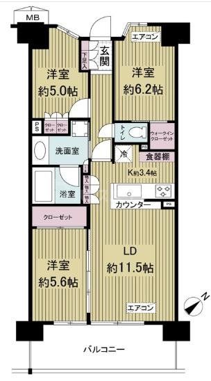 サングランデ津田沼の間取り