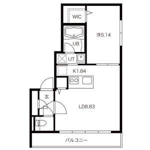 札幌市西区西町南のマンションの間取り