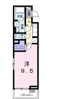 【鶴ヶ島市大字上広谷のアパートの間取り】