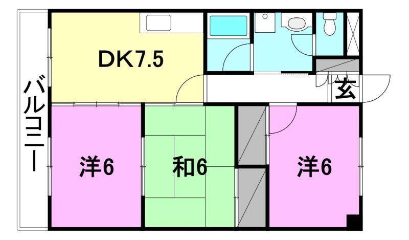 アメニティ25の間取り