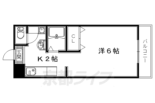 【宇治市槇島町のマンションの間取り】