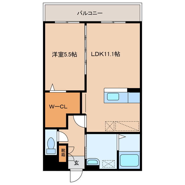 コントレイル鶴崎の間取り