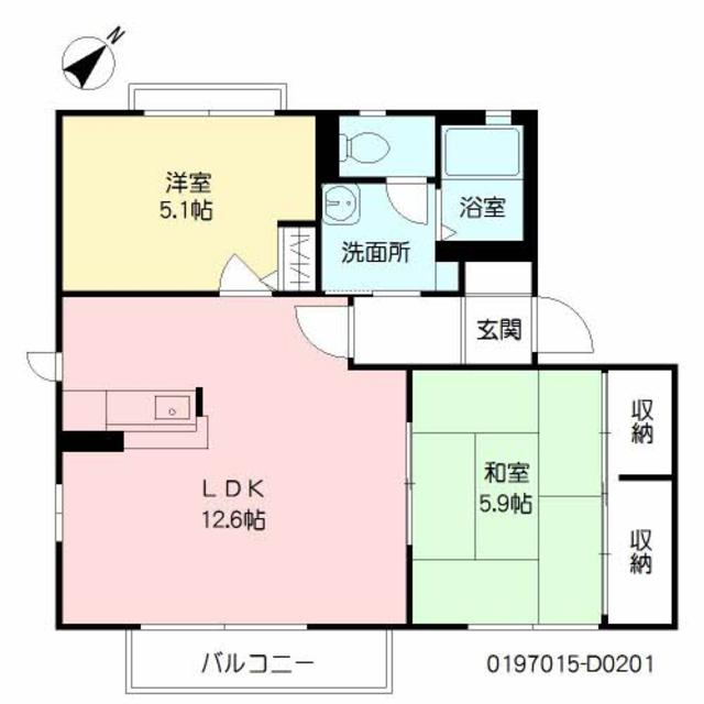 花ぞ野ローズガーデン　Ｄ棟の間取り