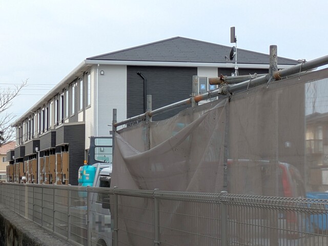 建物外観　建築中