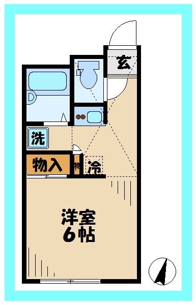 レオパレスヴィルヌーブの間取り写真