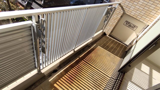 バルコニー　日当たり良好のバルコニーです