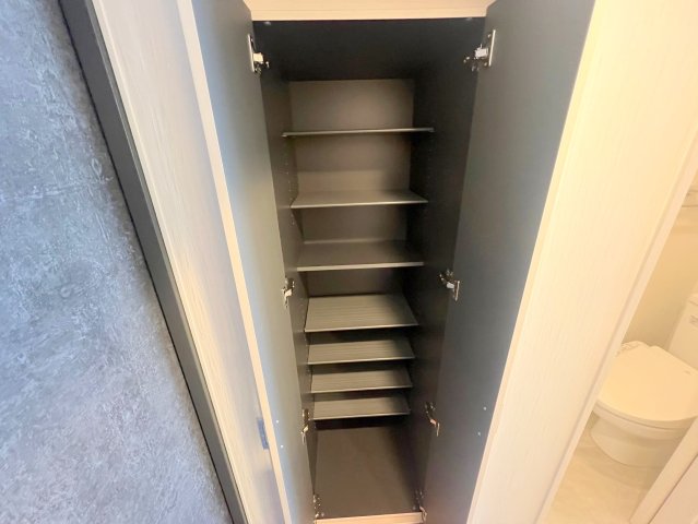 収納　女性にうれしい大きめのシューズボックス。