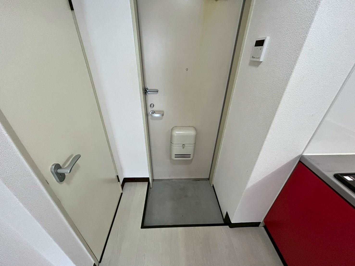 玄関　ポスト付きの玄関です