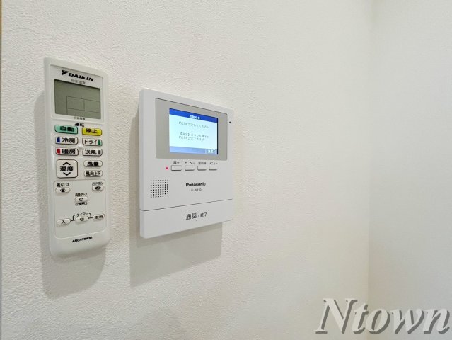 セキュリティ　モニター付きインターホンです