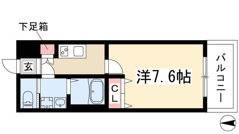 S-RESIDENCE堀田の間取り写真