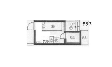 ＪＲ山手線 目黒駅 徒歩9分 4階建 築43年の間取り写真