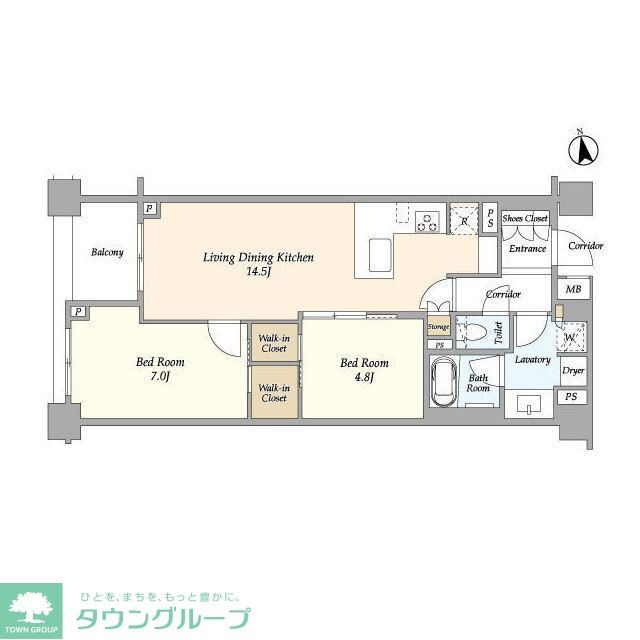 ブランズ牛込柳町の間取り写真