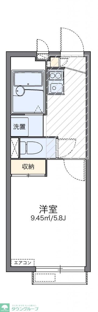 レオパレス経堂の間取り写真