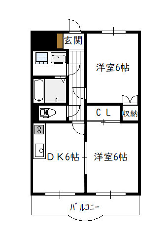 フレール大塚の間取り