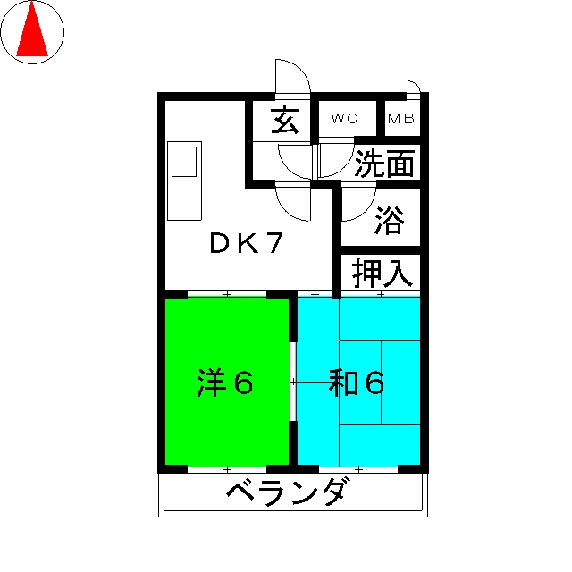 サマータイハイツの間取り