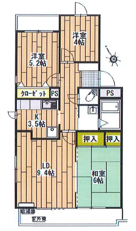 定期借家２年　雪ノ下マンションの間取り