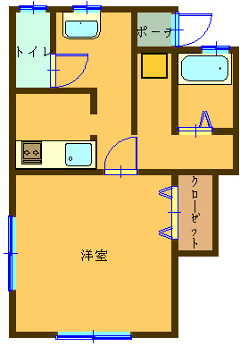 霧島市国分野口西のアパートの間取り