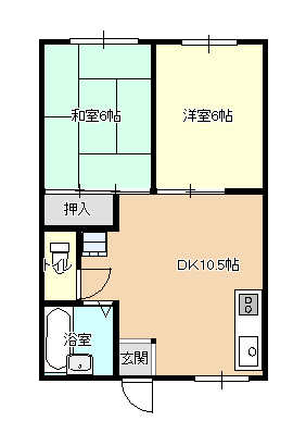 オブリガード　アイ　Iの間取り