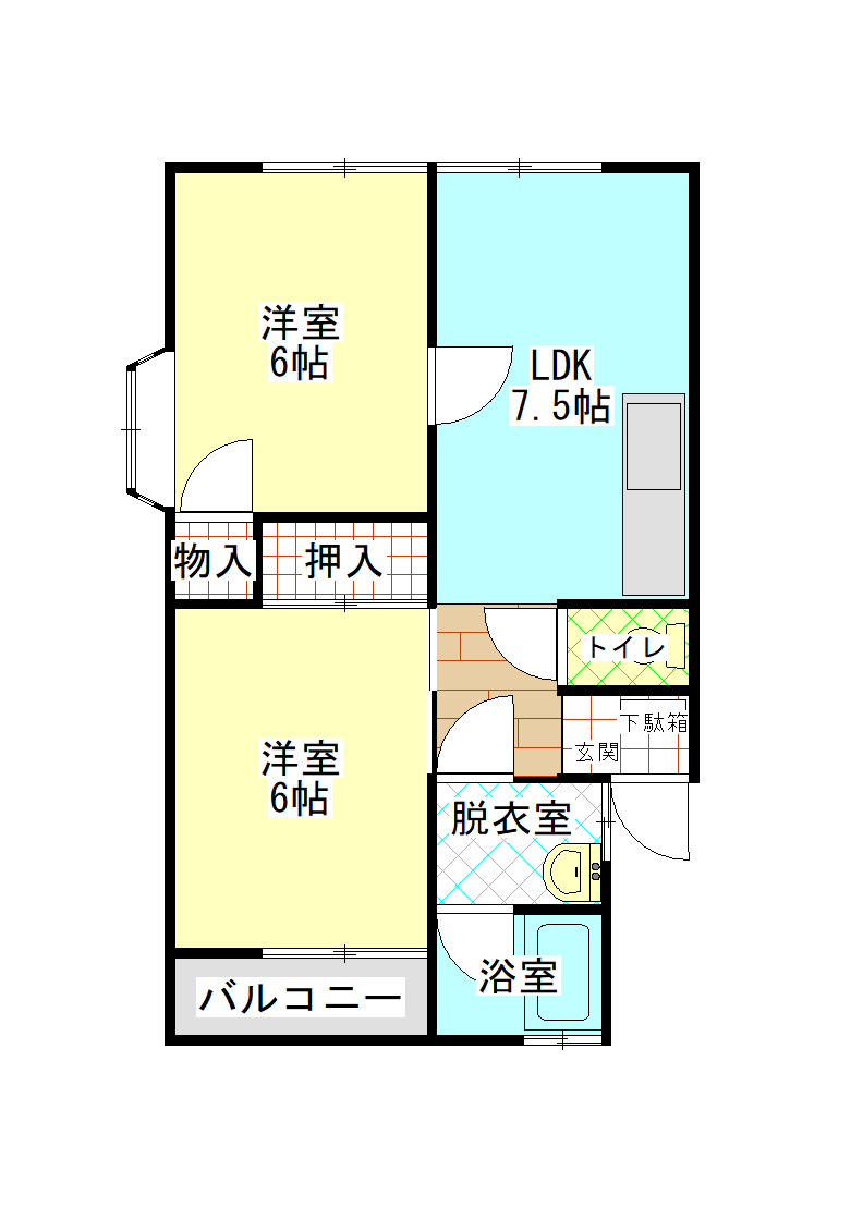 コーポセントラルKDO_間取り_0