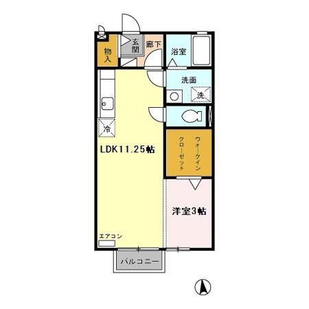 静岡県駿東郡長泉町下土狩（アパート）の賃貸物件の間取り