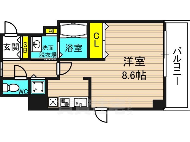 エスライズ中之島WESTの間取り