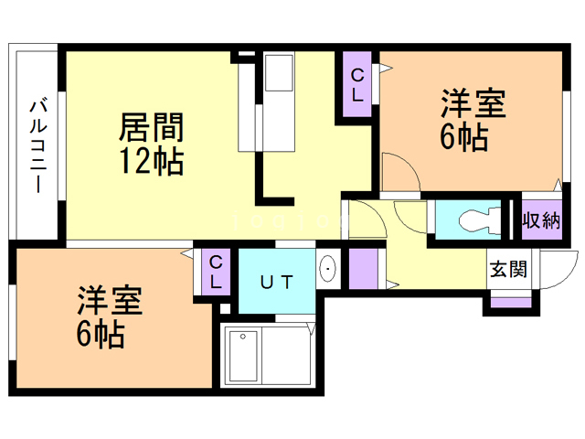 カームリーメムＡの間取り