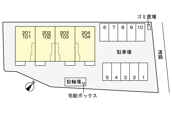 【福山市沼隈町大字草深のアパートのその他共有部分】