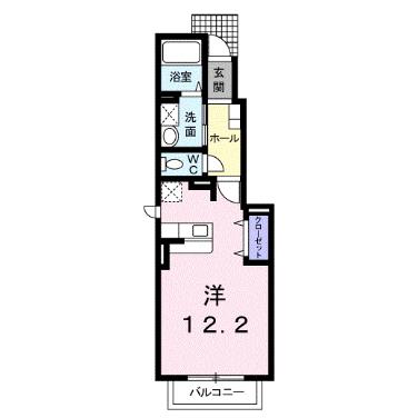 函館市大森町のアパートの間取り