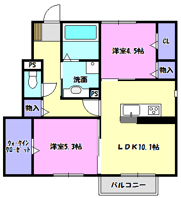 【プランドールの間取り】