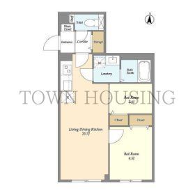 世田谷区三軒茶屋のマンションの間取り