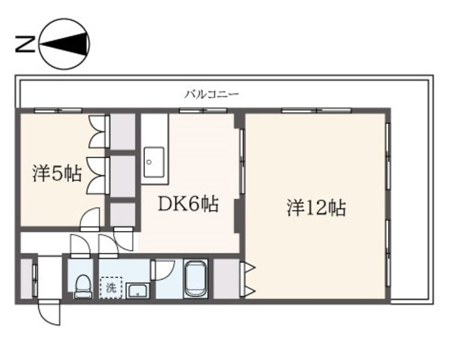 ヒルクレスト石川の間取り