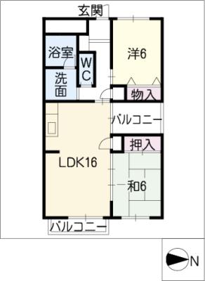 CASAＨｉｇａｓｈｉｙａｍａの間取り