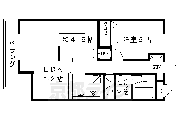 【カルム常盤の間取り】