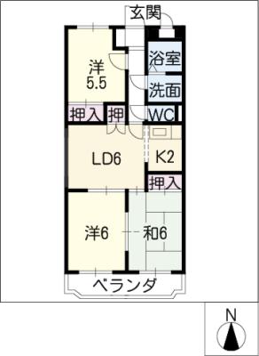 ア・ドリーム松田の間取り