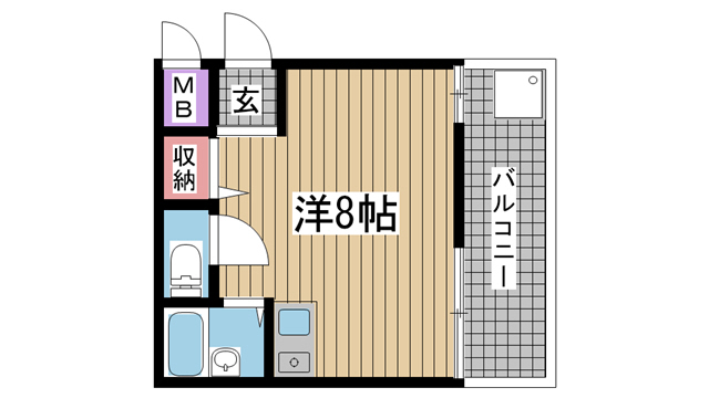 シティライフ稗原の間取り