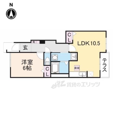 御所市大字東松本のアパートの間取り