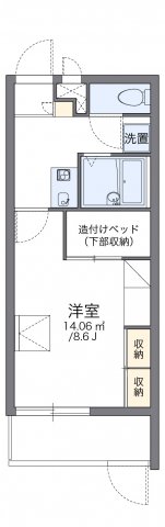 レオパレススカーレットの間取り