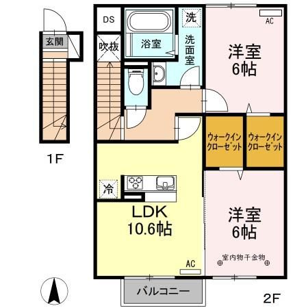 グラン・プラース　Ｈの間取り