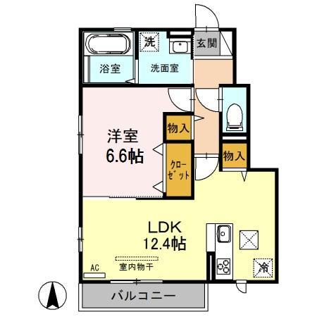 さいたま市浦和区木崎のアパートの間取り