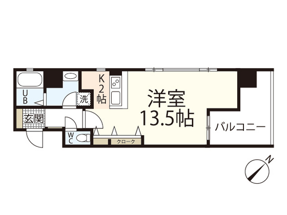 広島市中区猫屋町のマンションの間取り