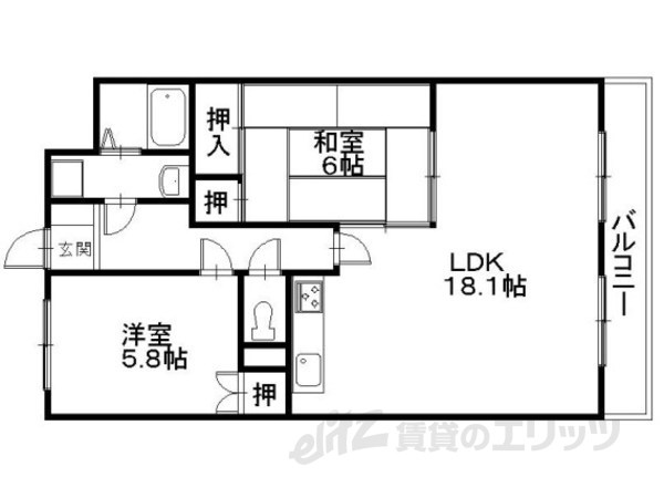 ラフェスタ彦根27の間取り