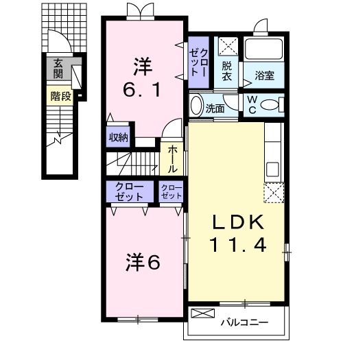 リバーサイドハウス壱番館の間取り